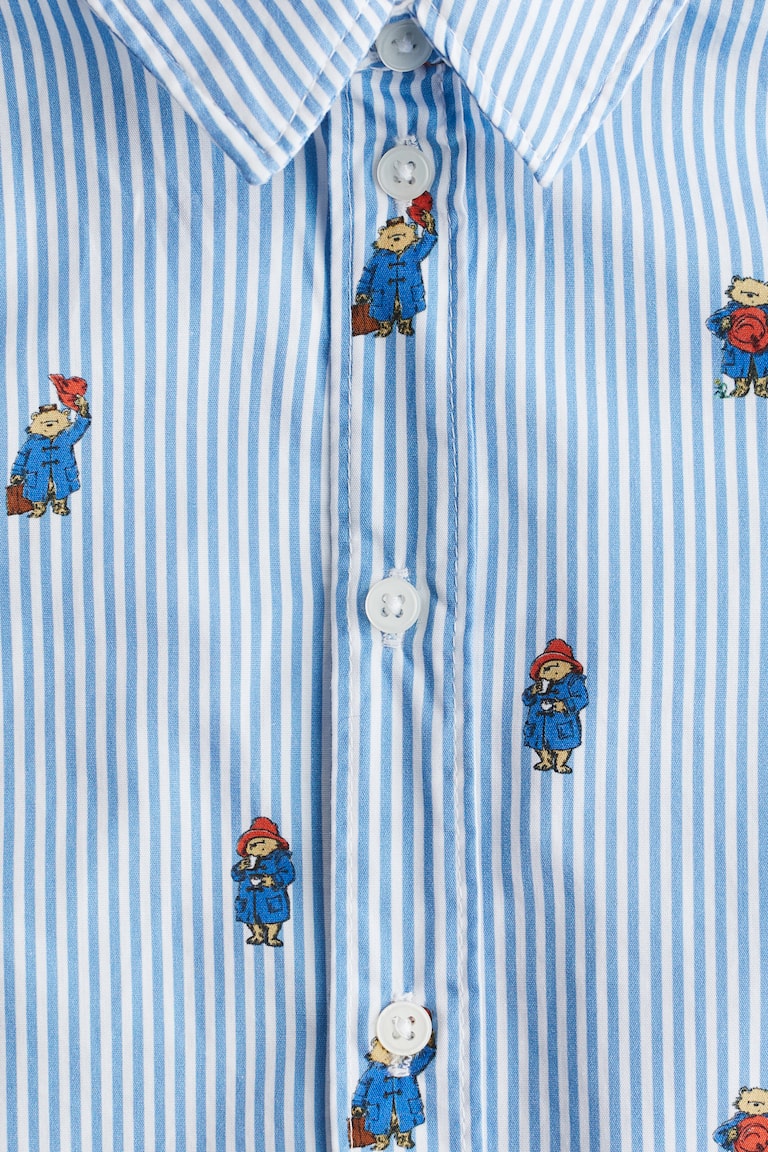 H&M Motif-Detail Cotton Shirt