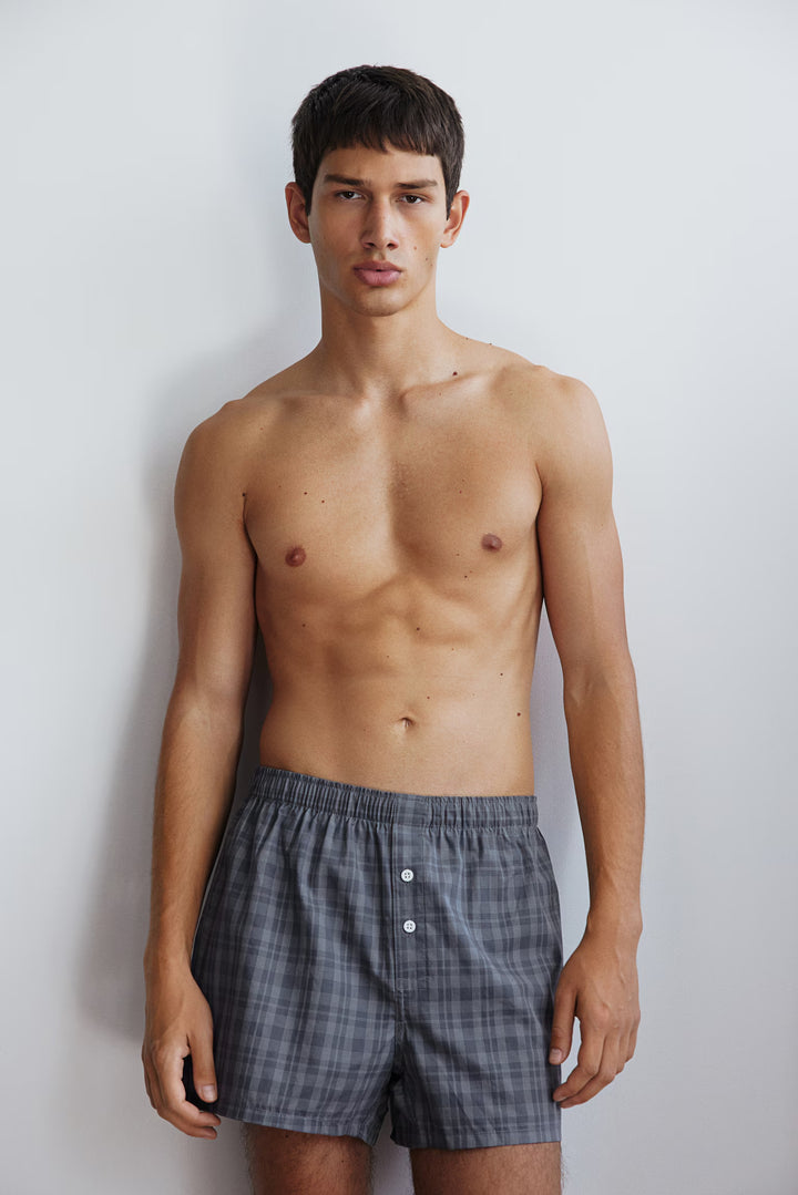 H&M 5-pack Woven Cotton Boxer Shorts