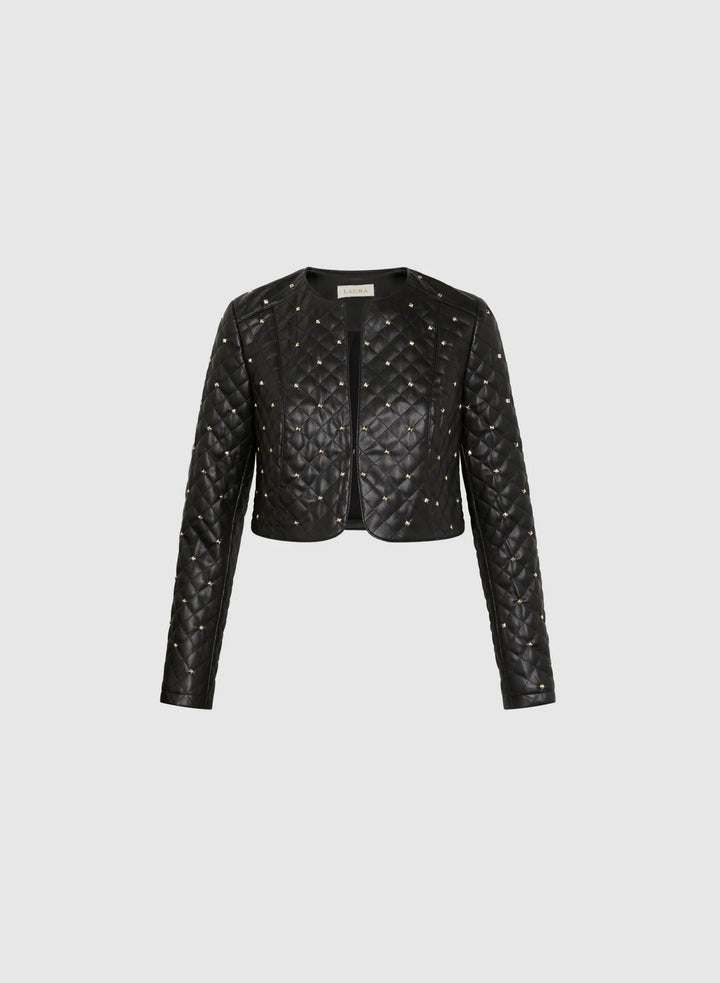 LAURA Studded Vegan Leather Jacket