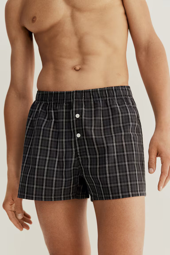 H&M 3-pack Woven Cotton Boxer Shorts