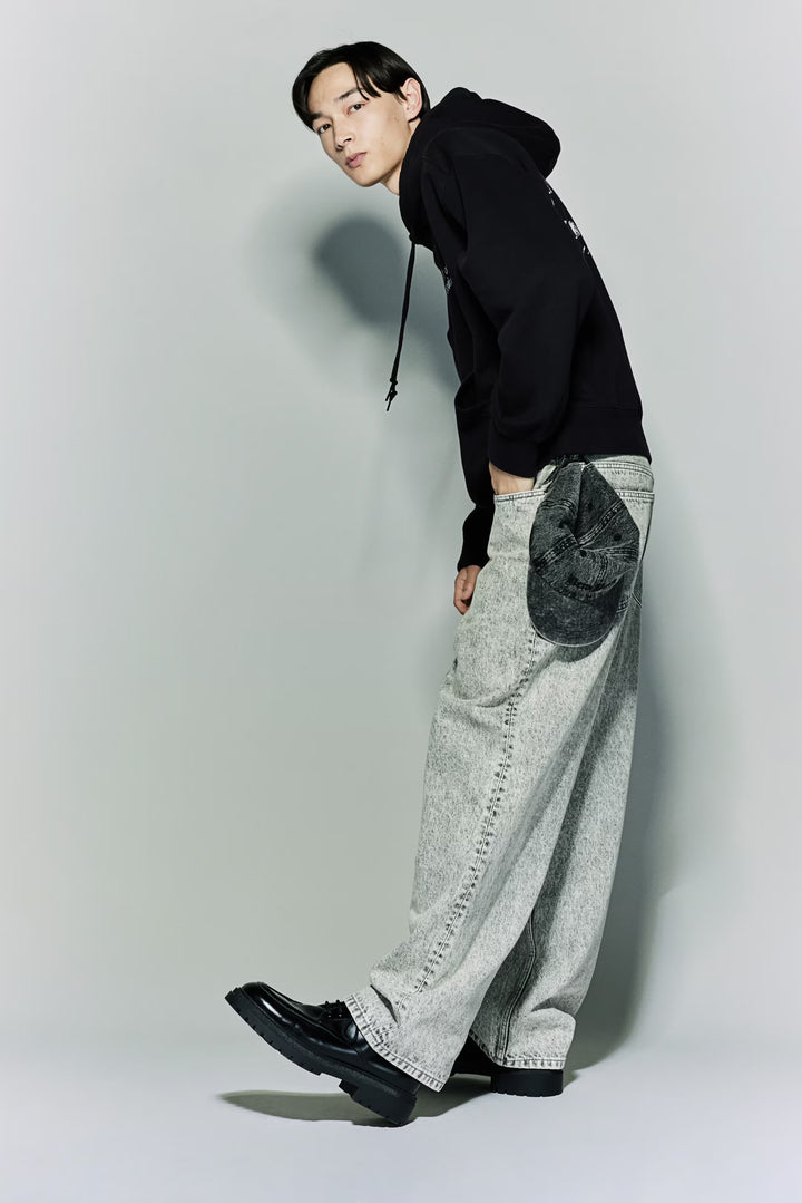 H&M Loose Fit Printed Hoodie