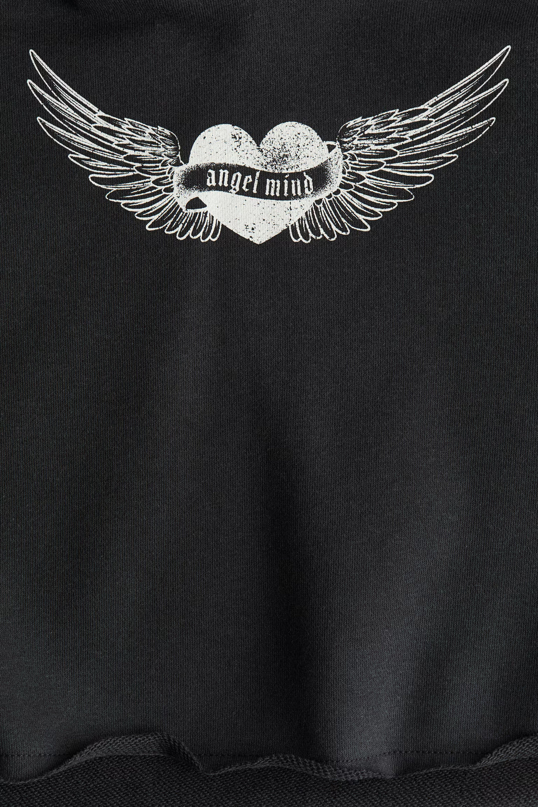 H&M Printed Short Hoodie