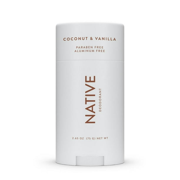 Native Natural Deodorant, Coconut & Vanilla, Aluminum Free, 75 g