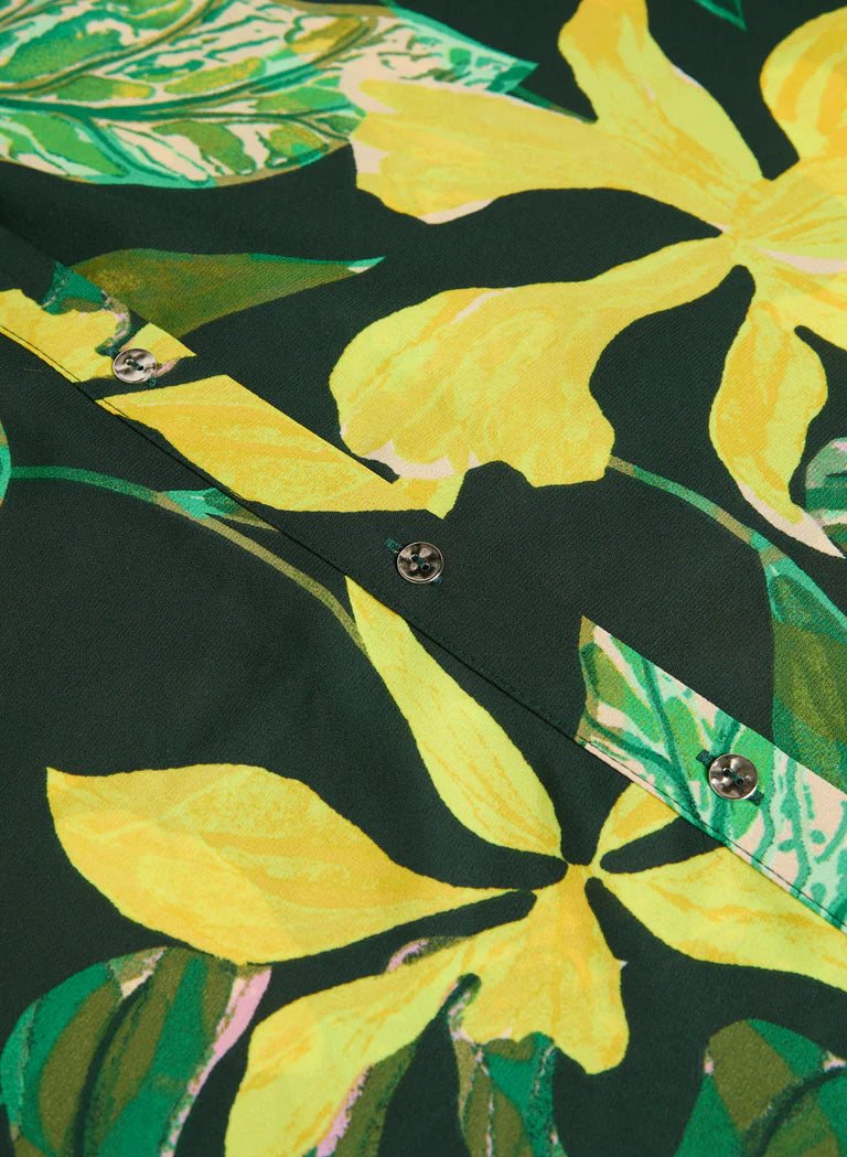 LAURA Palm Print Blouse