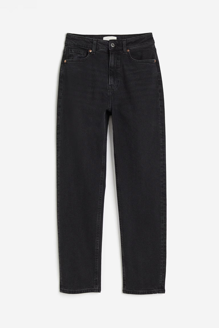 H&M High Rise Slim Leg Mom Jeans