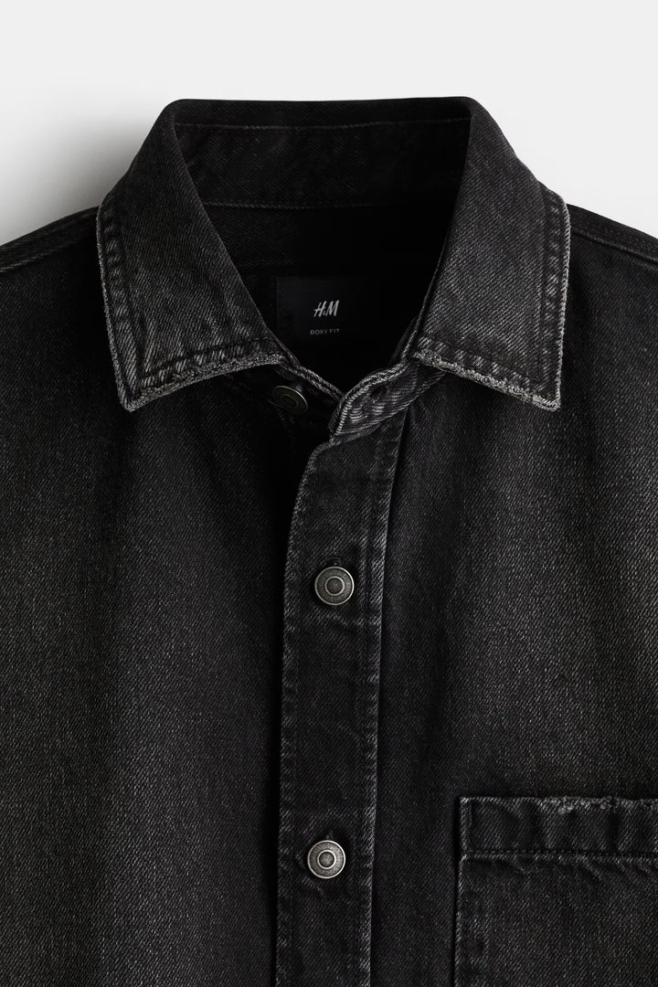 H&M Boxy Denim Shirt