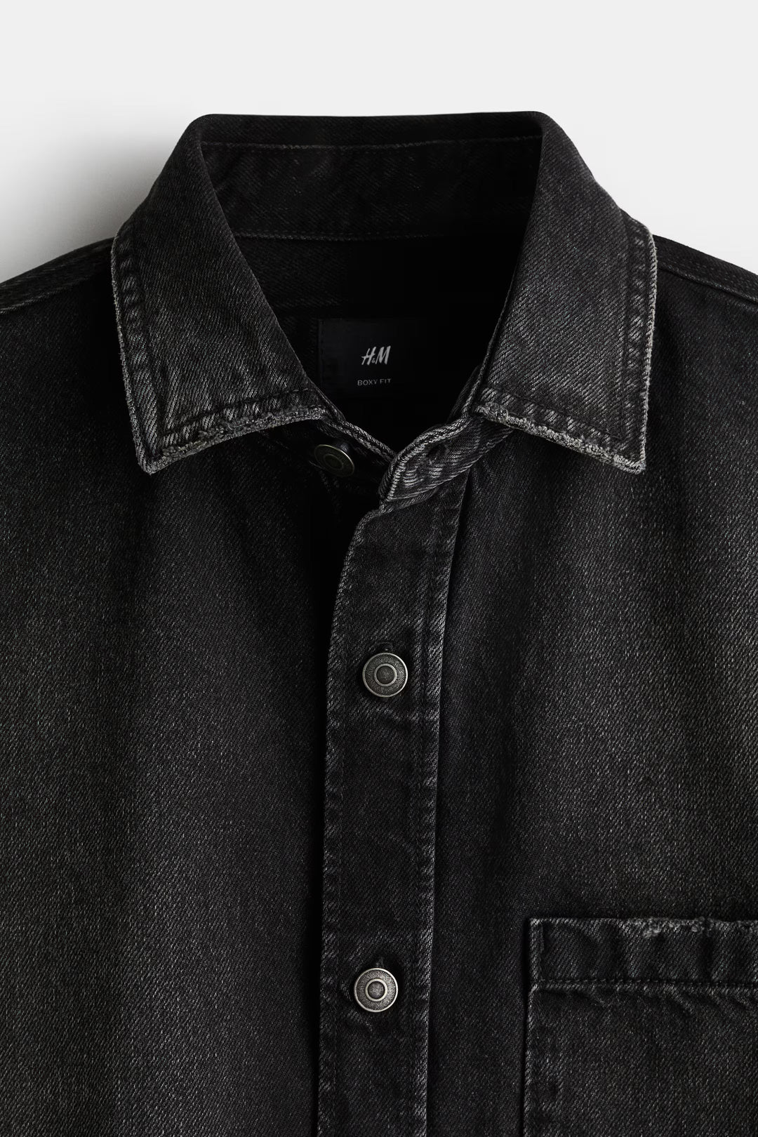 H&M Boxy Denim Shirt