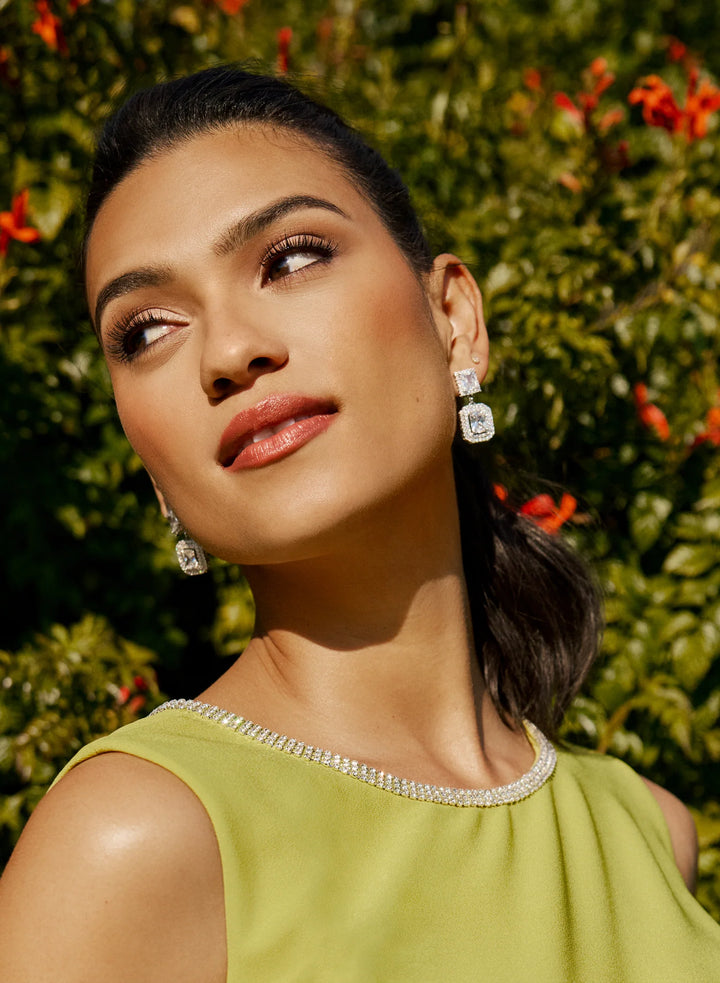 Laura Cubic Zirconia Dangle Earrings
