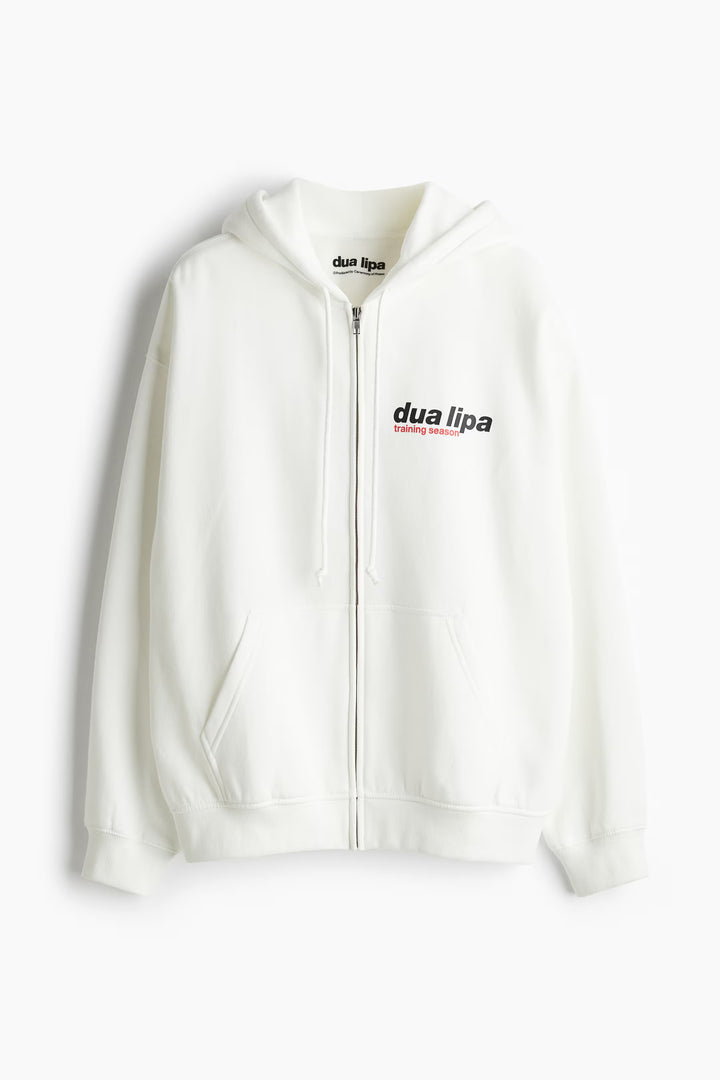 H&M Oversized Printed Hooded Jacket