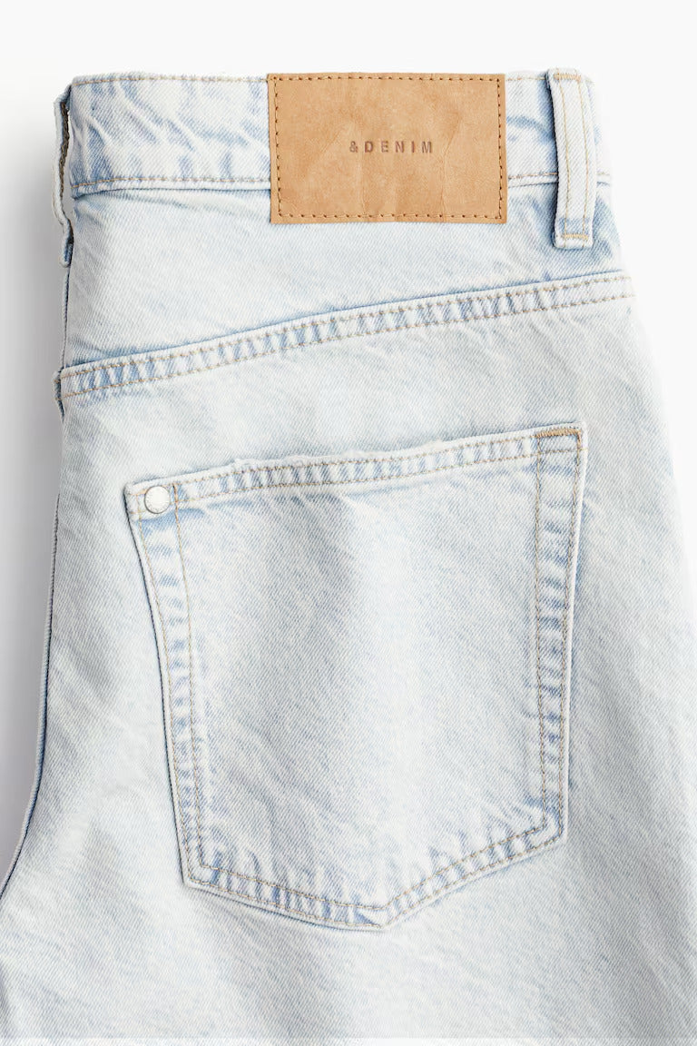 H&M HIGH BERMUDA DENIM SHORTS