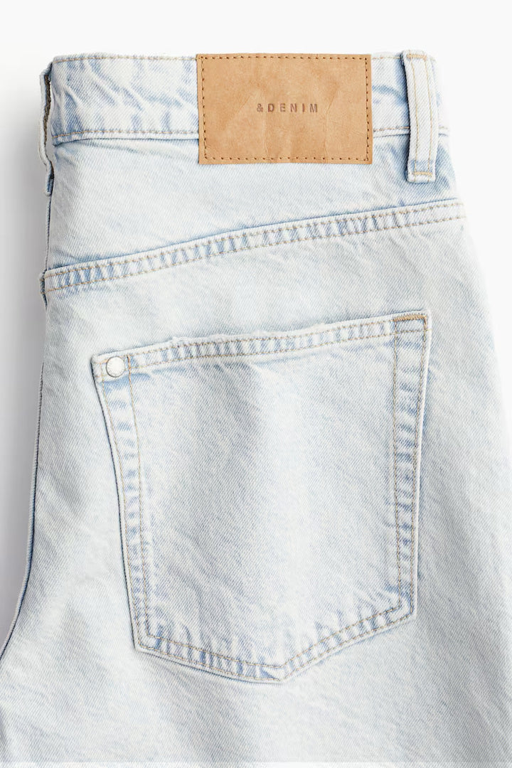 H&M HIGH BERMUDA DENIM SHORTS
