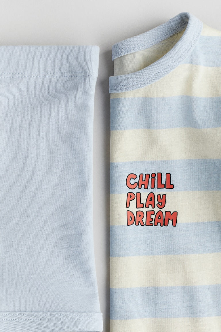 H&M Snug Fit Cotton Jersey Pajamas