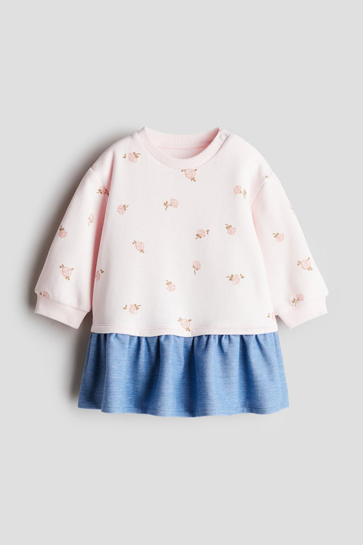 H&M Sweatshirt Dress with Denim Skirt