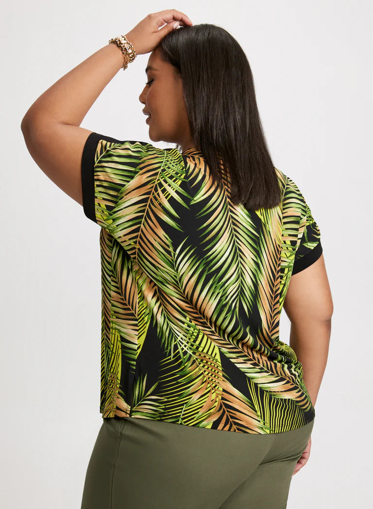 LAURA Palm Print T-Shirt
