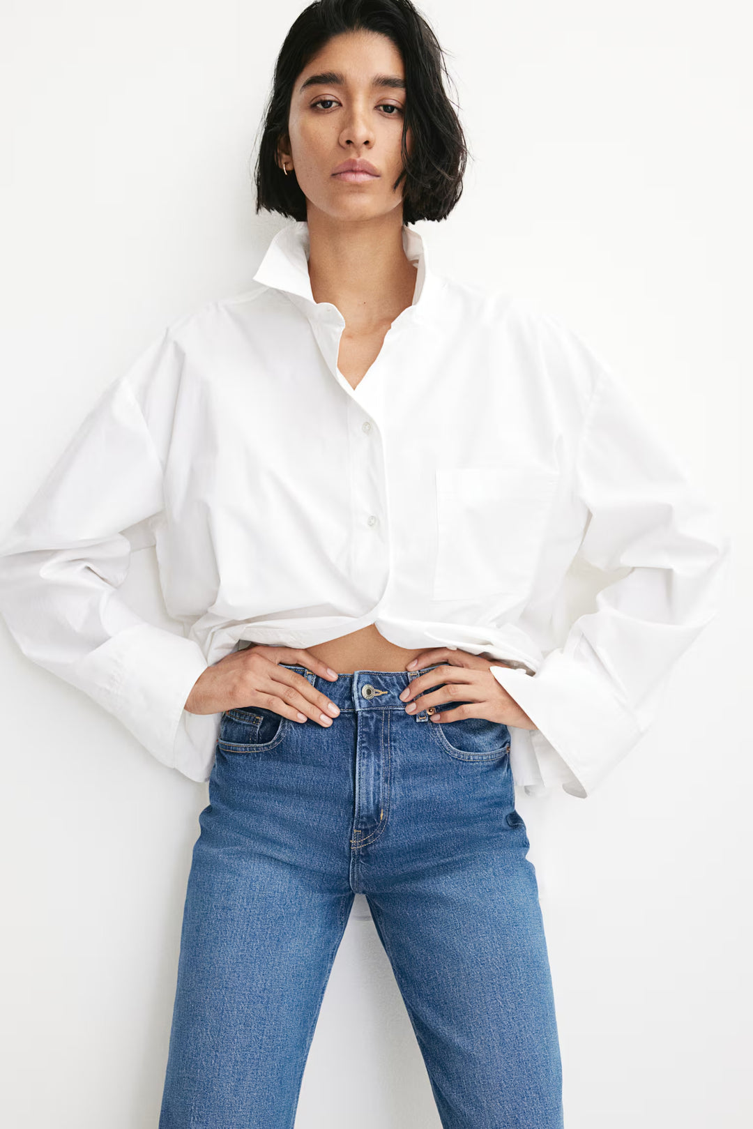 H&M Harper High Rise Wide Leg Jeans