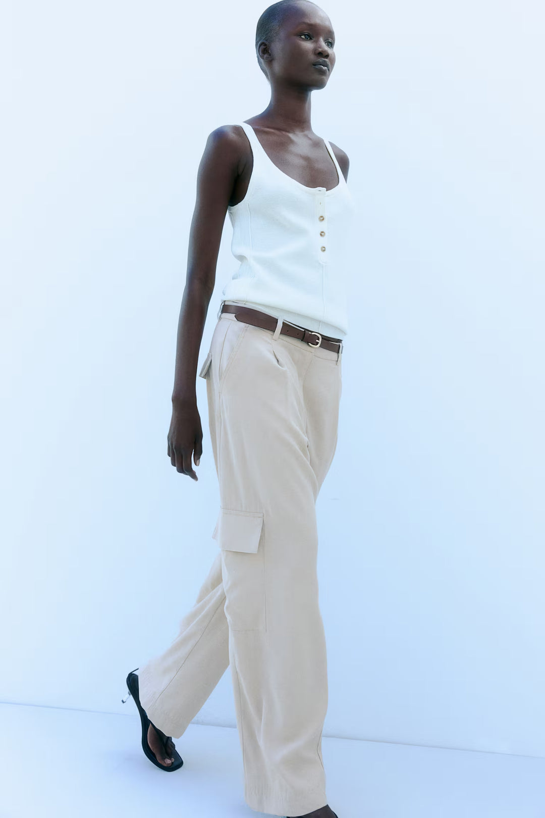 H&M Wide-Leg Cargo Pants