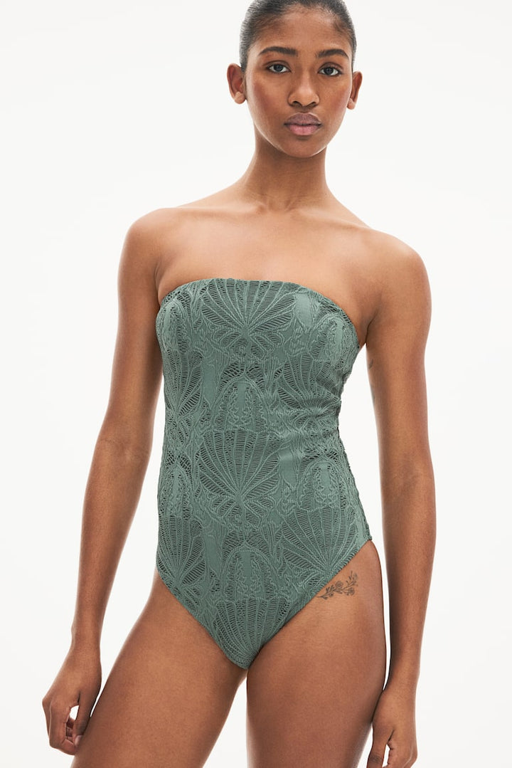 H&M Padded-Cup Bandeau Swimsuit