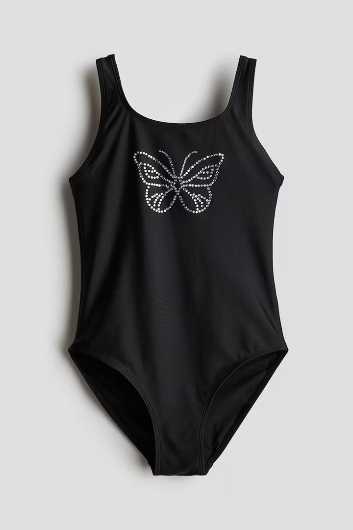 H&M Rhinestone-Embellished Swimsuit