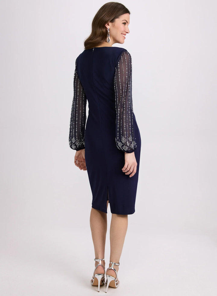 LAURA Beaded Sleeve Dress