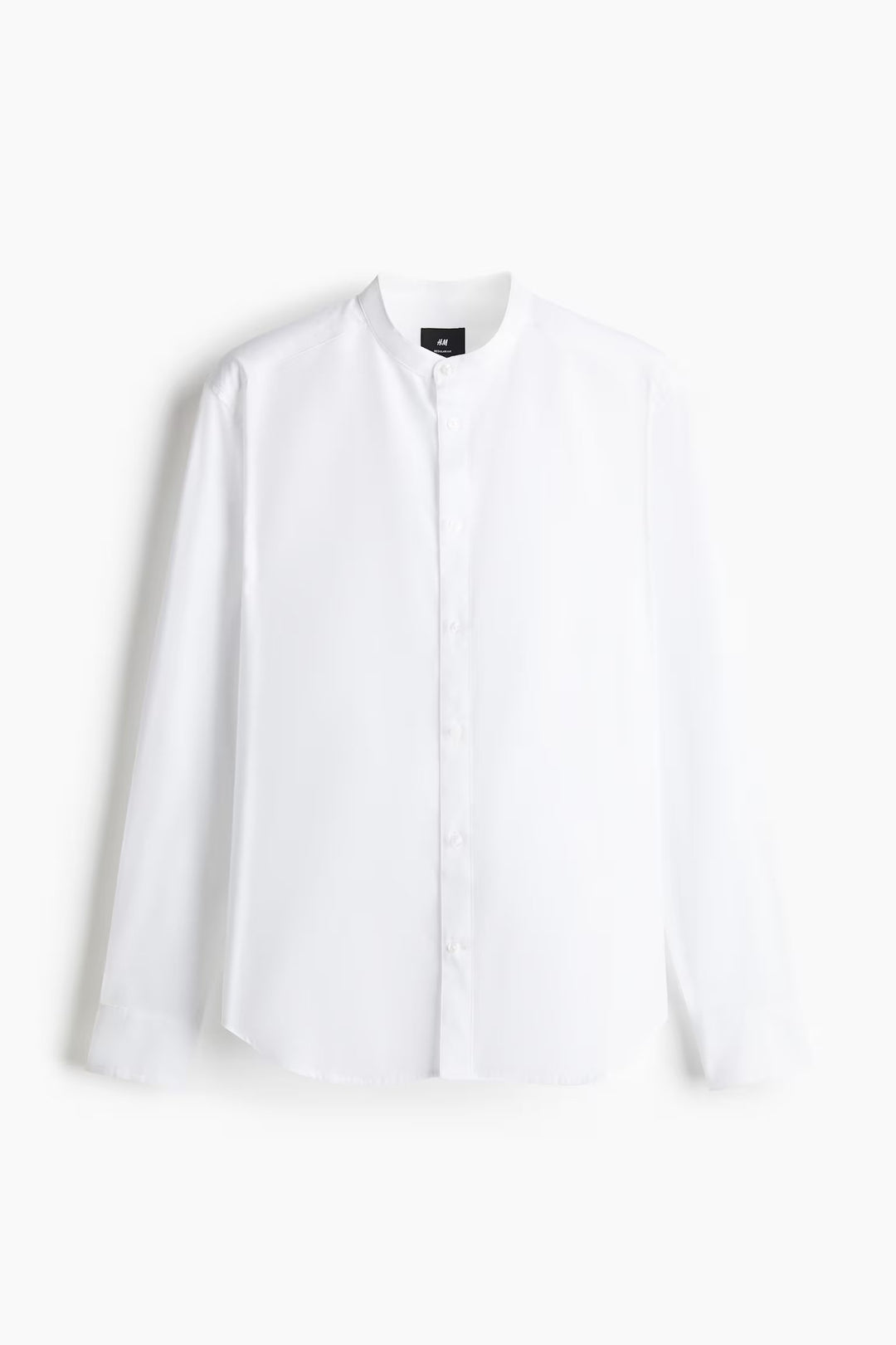 H&M Regular Fit Band-Collar Shirt