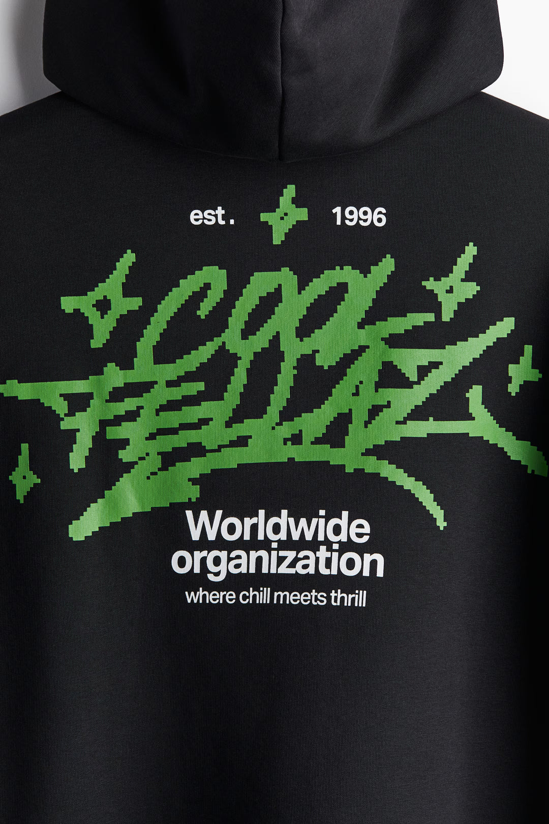 H&M Loose Fit Printed Hoodie