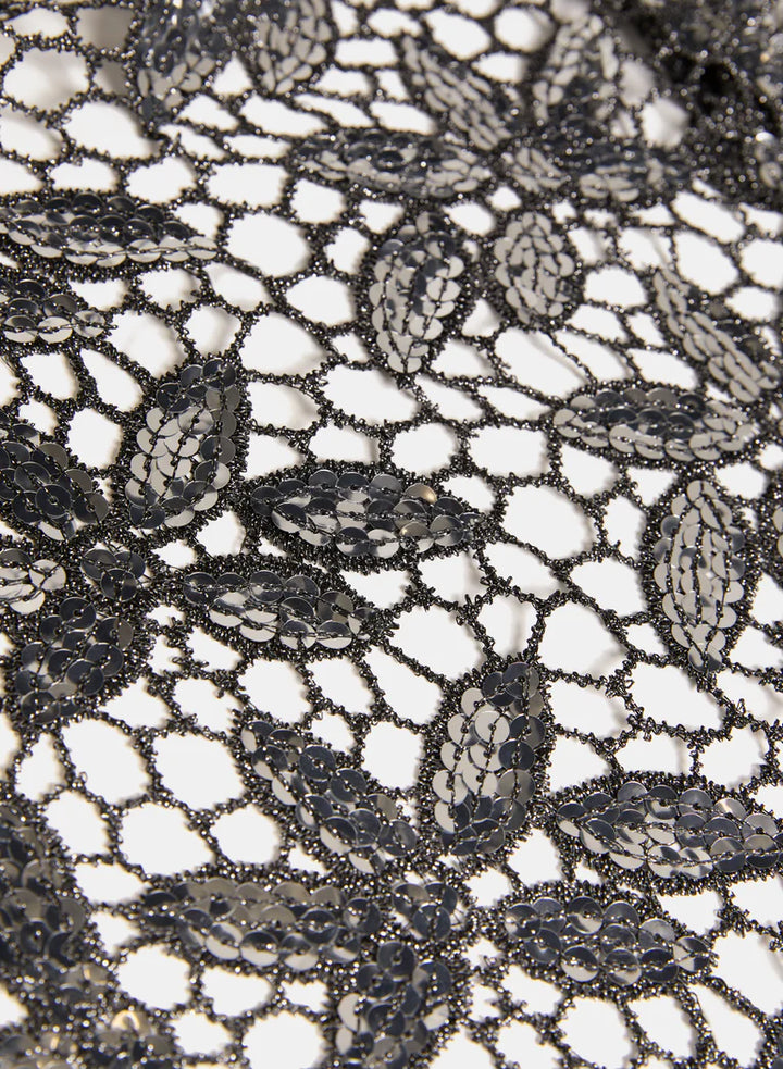 LAURA Embellished Floral Open-Work Wrap