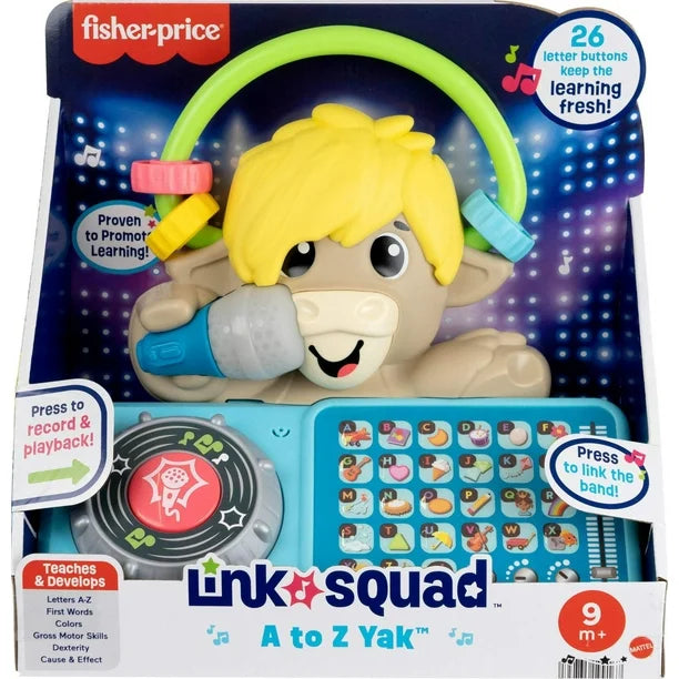 Fisher-Price Link Squad Bop & Groove Tiger Baby Learning Toy with Music & Lights