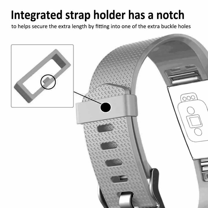 POY Fitbit Charge 2 Bands Adjustable Replacement Small Wristbands Band for Fitbit Charge 2 (Small, Gray)