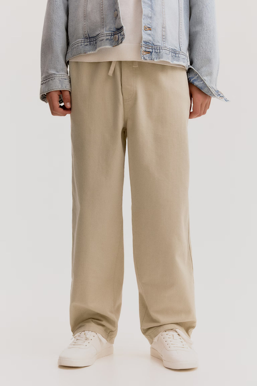 H&M Loose-Fit Cotton Twill Pants