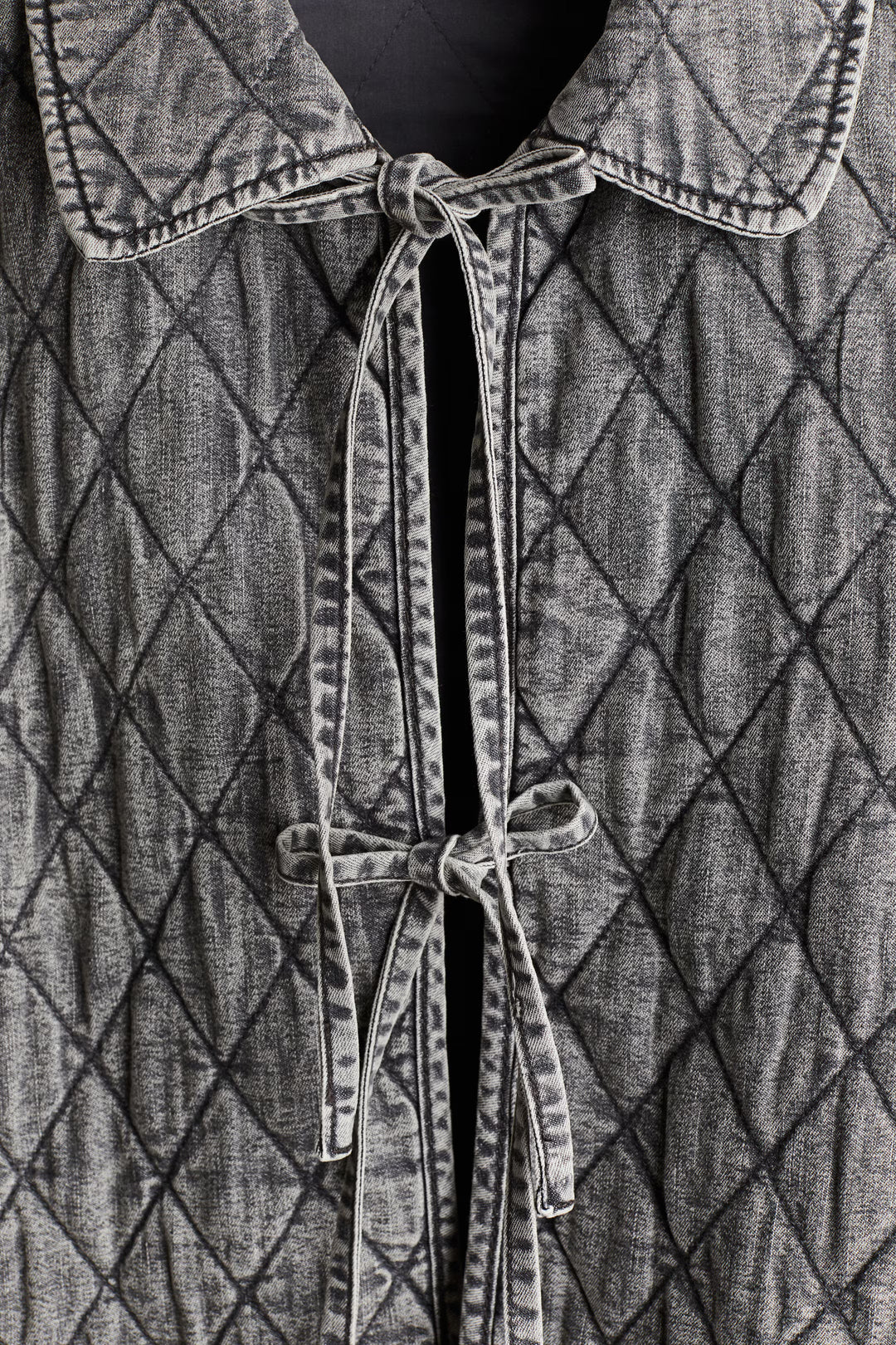 H&M Quilted Denim Jacket