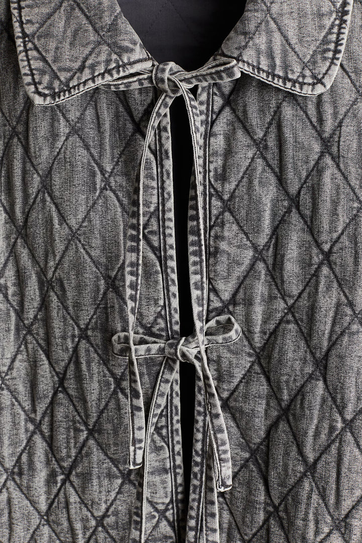 H&M Quilted Denim Jacket