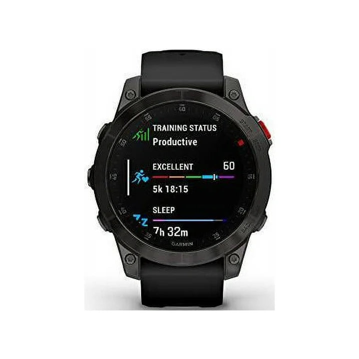 Garmin epix Gen 2, Premium active smartwatch, Health and wellness features, touchscreen AMOLED display, adventure watch with advanced features, black titanium