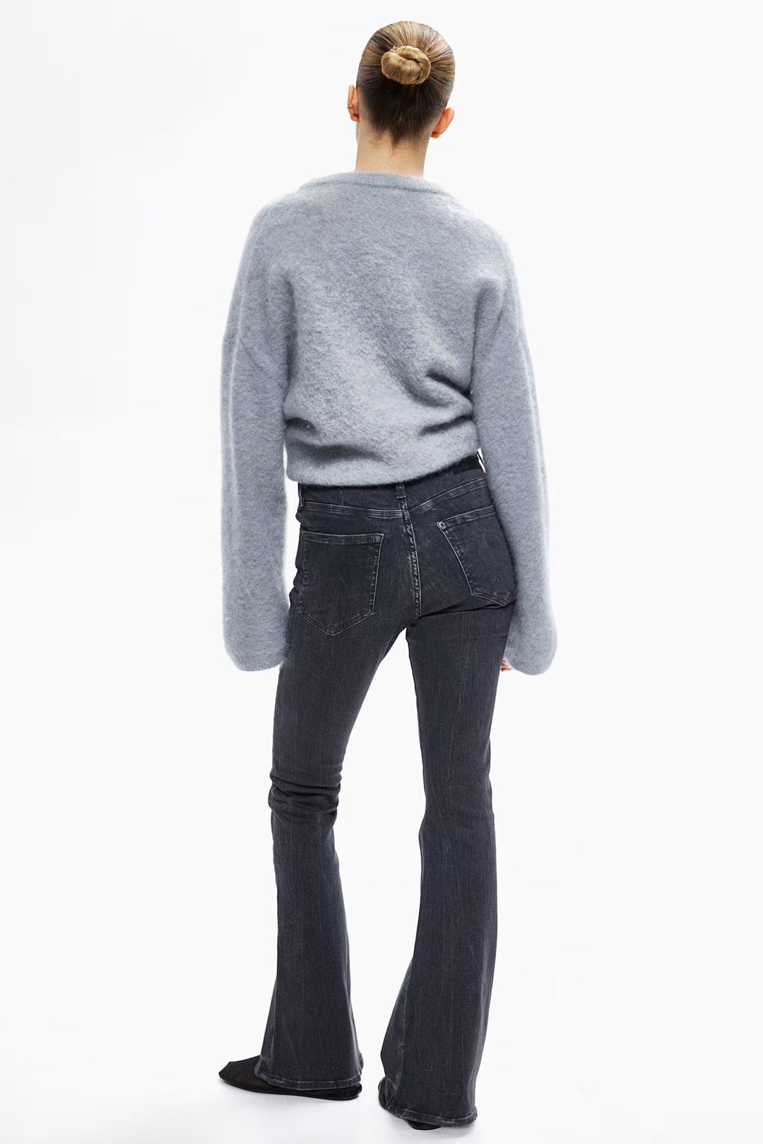 H&M Flared Ultra High Jeans