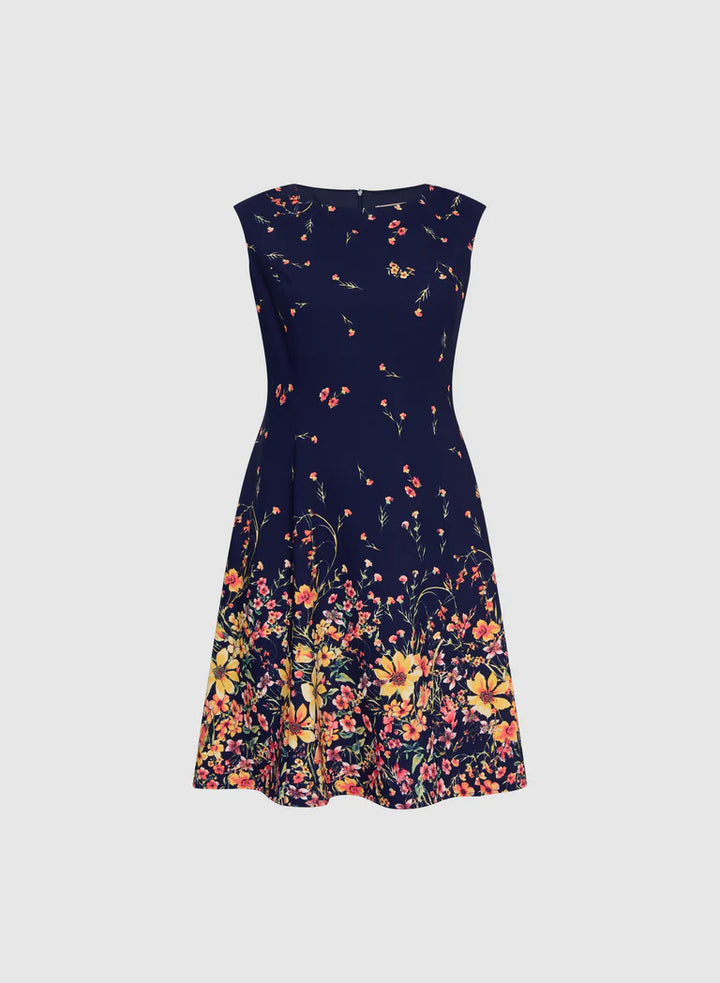 LAURA Floral Trim Dress