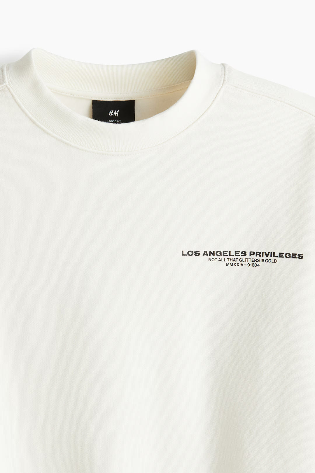 H&M Loose Fit Printed Sweatshirt