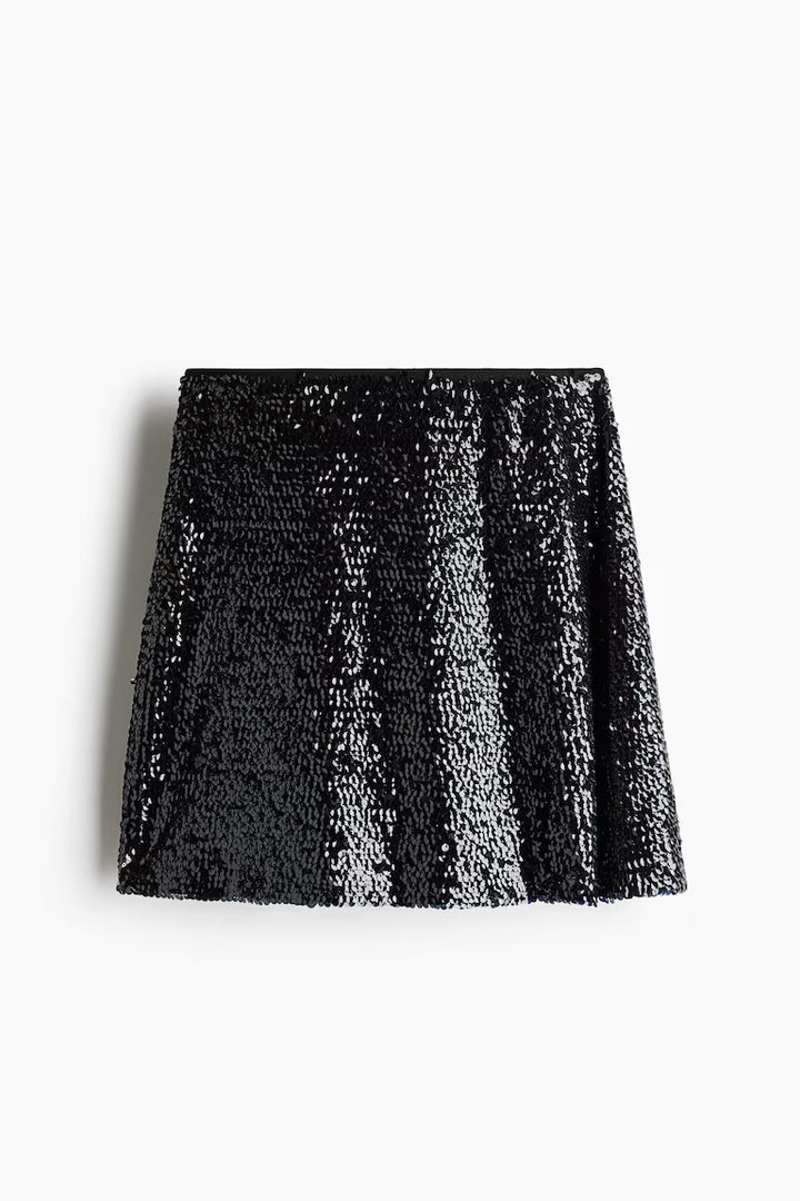 H&M SEQUINED MINI SKIRT