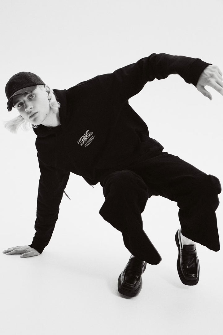 H&M Loose Fit Printed Hoodie