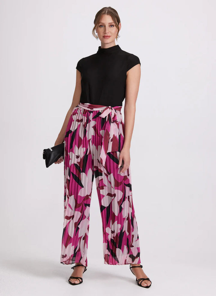 LAURA Plissé Floral Jumpsuit