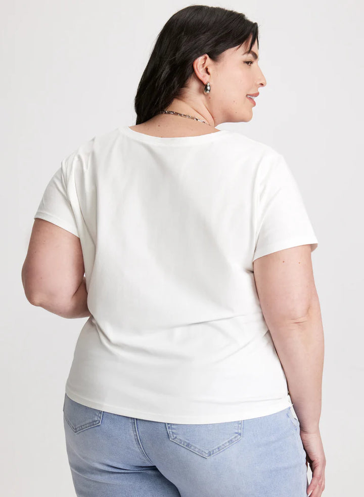 LAURA Paisley Print Short Sleeve T-Shirt