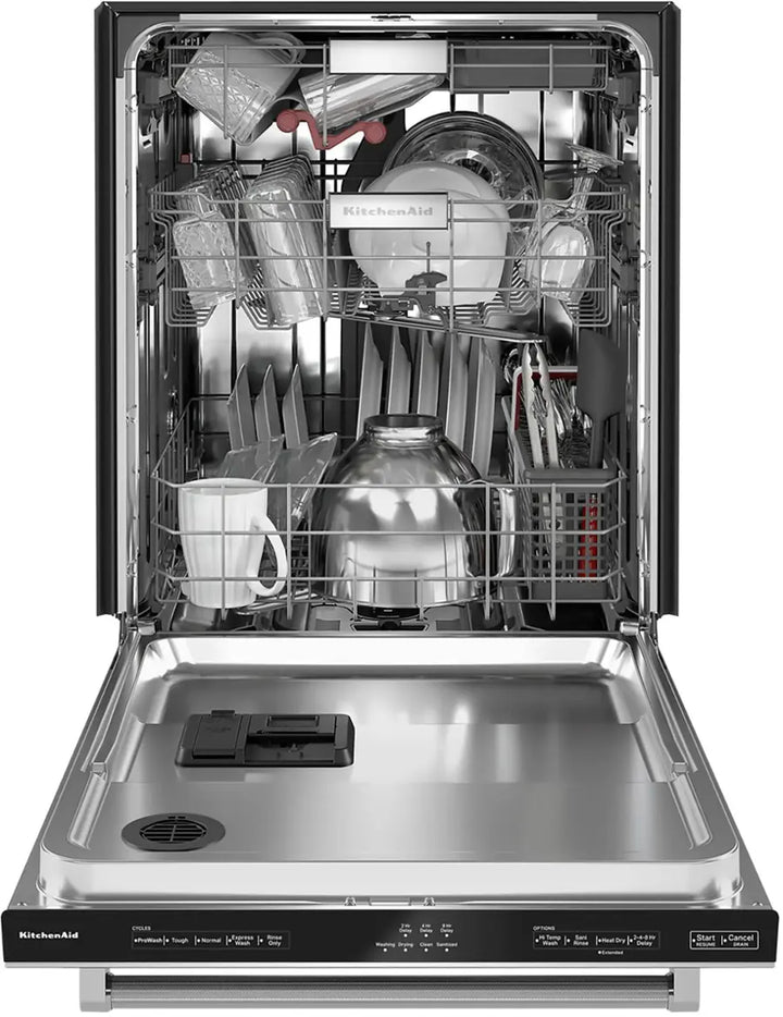 KitchenAid - 24" Top Control Built-In Stainless Steel Tub Dishwasher with 3rd Rack, FreeFlex, 44 dBA - Stainless Steel With PrintShield Finish