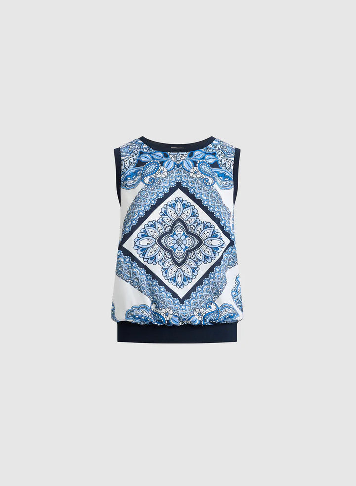 LAURA Paisley Print Top