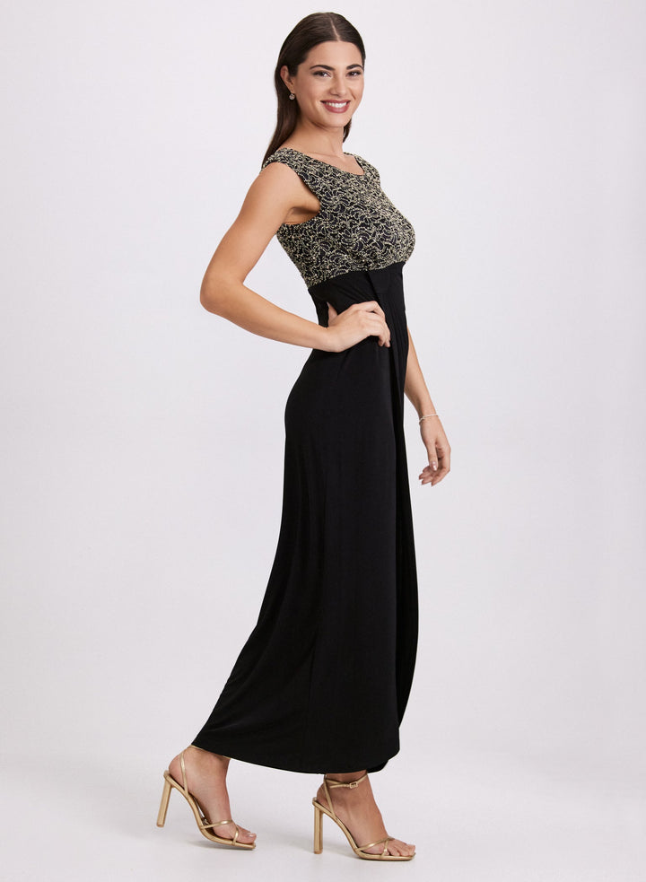 LAURA Sequined Empire Waist Dress