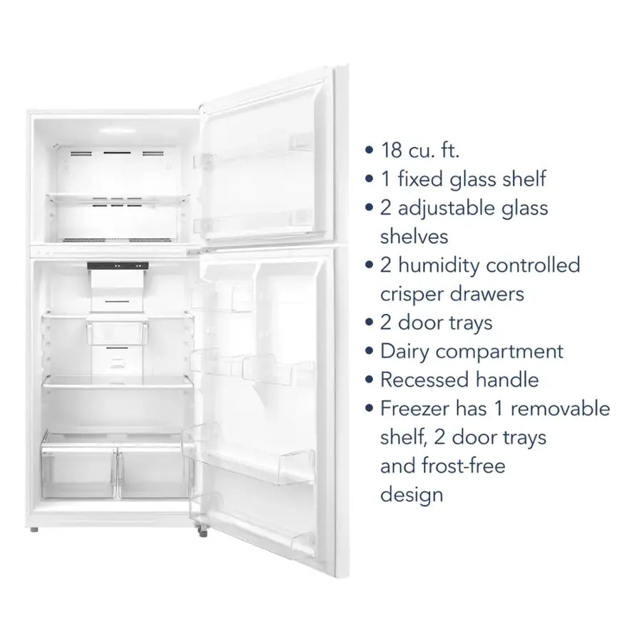 Insignia™ - 18 Cu. Ft. Top-Freezer Refrigerator with ENERGY STAR Certification - Stainless Steel