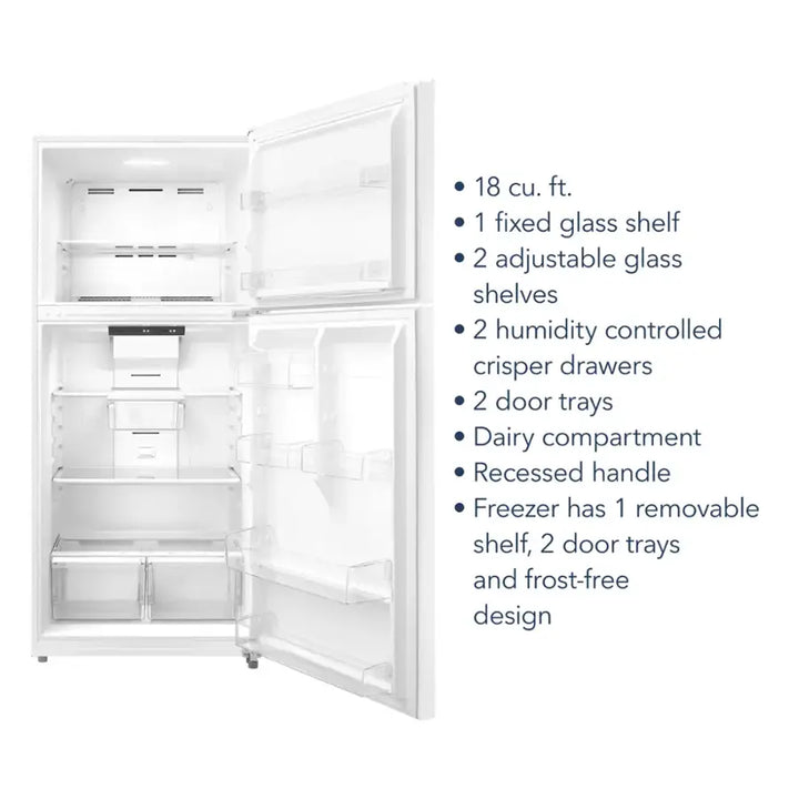 Insignia™ - 18 Cu. Ft. Top-Freezer Refrigerator with ENERGY STAR Certification - Stainless Steel