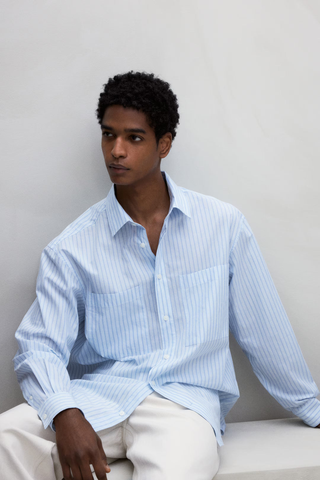 H&M Loose Fit Poplin Shirt