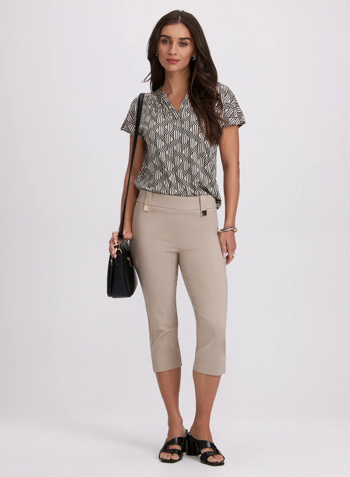 LAURA Bengaline Pull-On Capris