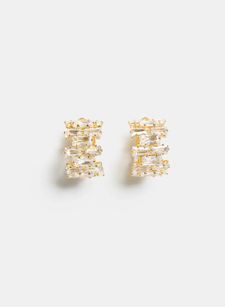 Laura Cubic Zirconia Hoop Earrings