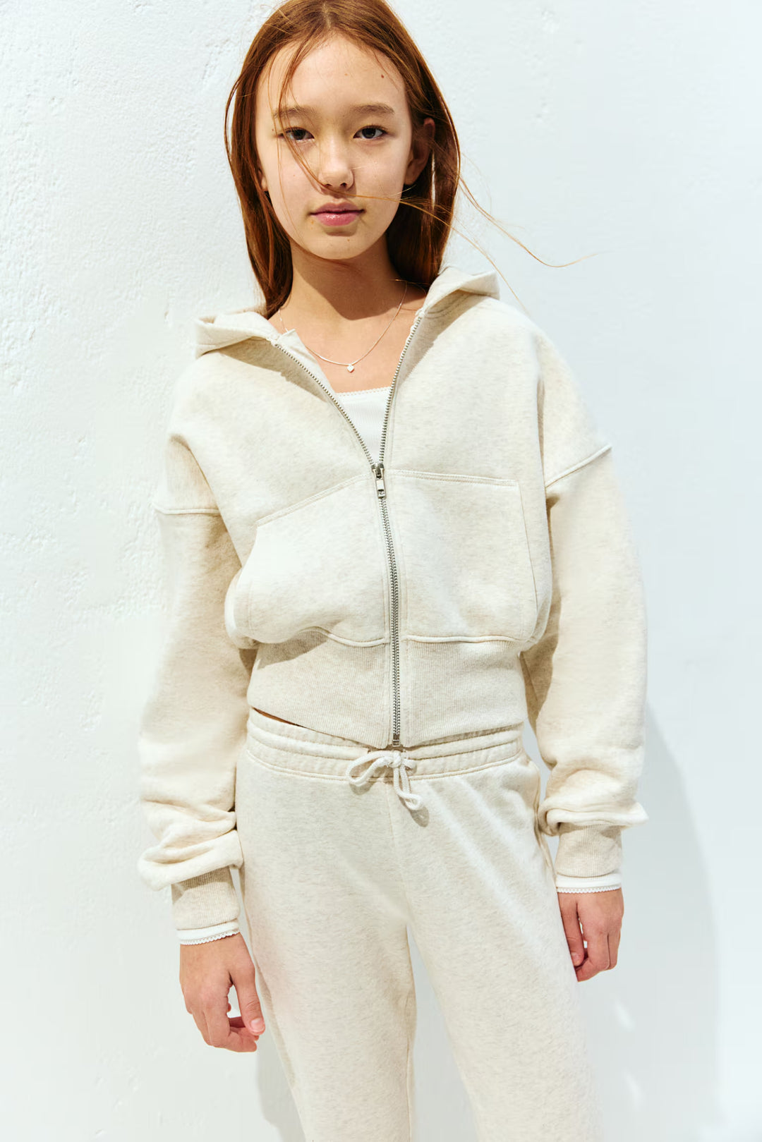 H&M Short Hooded Sweatshirt Jacket