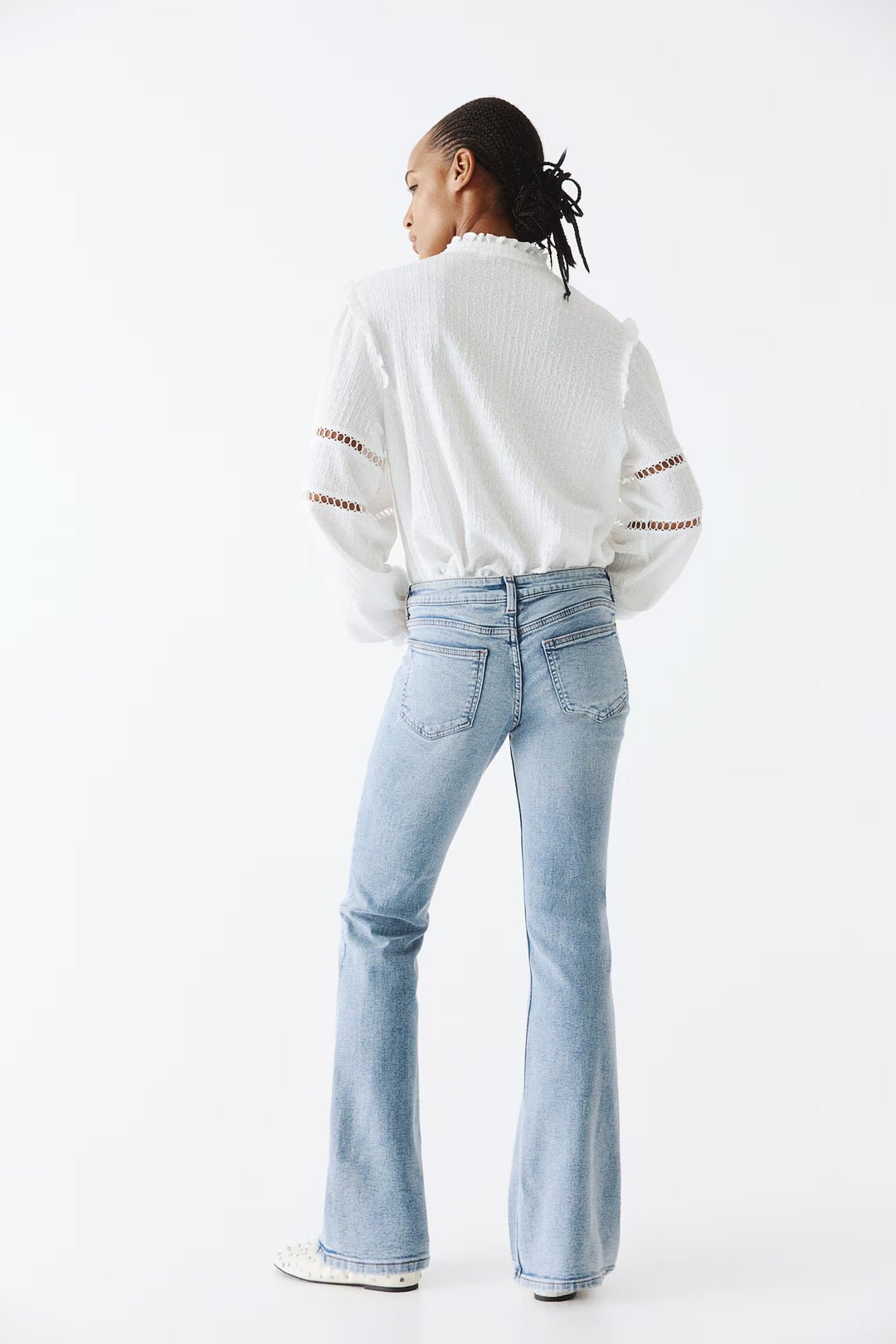 H&M Low Rise Flared Leg Jeans