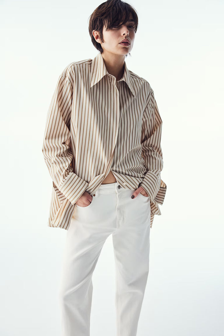 H&M High Rise Slim Leg Mom Jeans